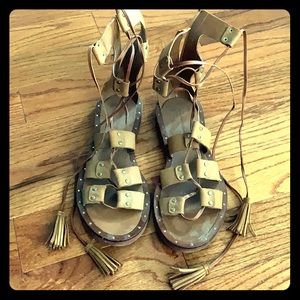 Lace up sandals